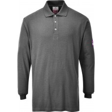 Portwest FR10 Flame Retardant Anti-Static Long Sleeve Polo Shirt Portwest FR10 Flame Retardant Anti-Static Long Sleeve Polo Shirt