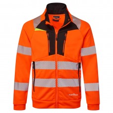 Portwest DX477 - DX4 Hi-Vis Funnel Neck Zipped Sweatshirt Portwest DX477 - DX4 Hi-Vis Funnel Neck Zipped Sweatshirt