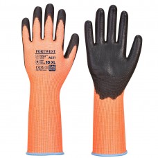 Portwest A631 Hi-Vis Tex Cut Glove Long Cuff 