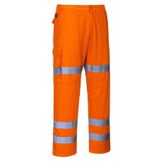 Portwest RT49 Hi-Vis Three Band Combat Trousers Portwest RT49 Hi-Vis Three Band Combat Trousers