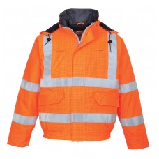 Portwest S773 Bizflame Rain Hi-Vis Antistatic FR Bomber Jacket Portwest S773 Bizflame Rain Hi-Vis Antistatic FR Bomber Jacket