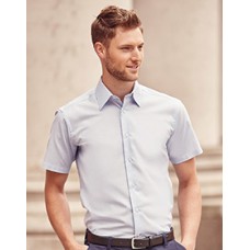 Russell 923M  Mens Short Sleeve Easy Care Tailored Oxford Shirt Russell 923M  Mens Short Sleeve Easy Care Tailored Oxford Shirt
