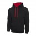 Uneek UC507  Contrast Hooded Sweatshirt Uneek UC507  Contrast Hooded Sweatshirt