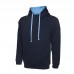 Uneek UC507  Contrast Hooded Sweatshirt Uneek UC507  Contrast Hooded Sweatshirt