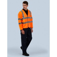 Uneek UC802 Hi-Vis Long Sleeved Waistcoat Uneek UC802 Hi-Vis Long Sleeved Waistcoat
