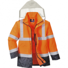 Portwest S471 Hi-Vis 4-in-1 Contrast Traffic Jacket Portwest S471 Hi-Vis 4-in-1 Contrast Traffic Jacket